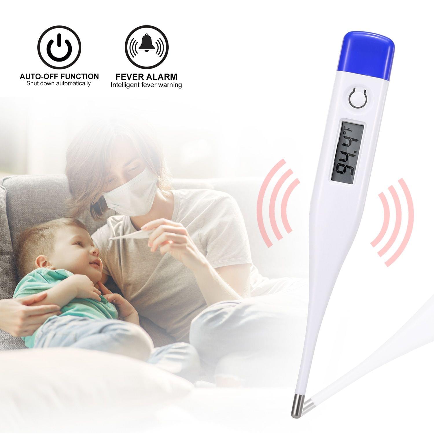Digital Thermometer Beeper Alarm Mercury Free Auto Shut-off
