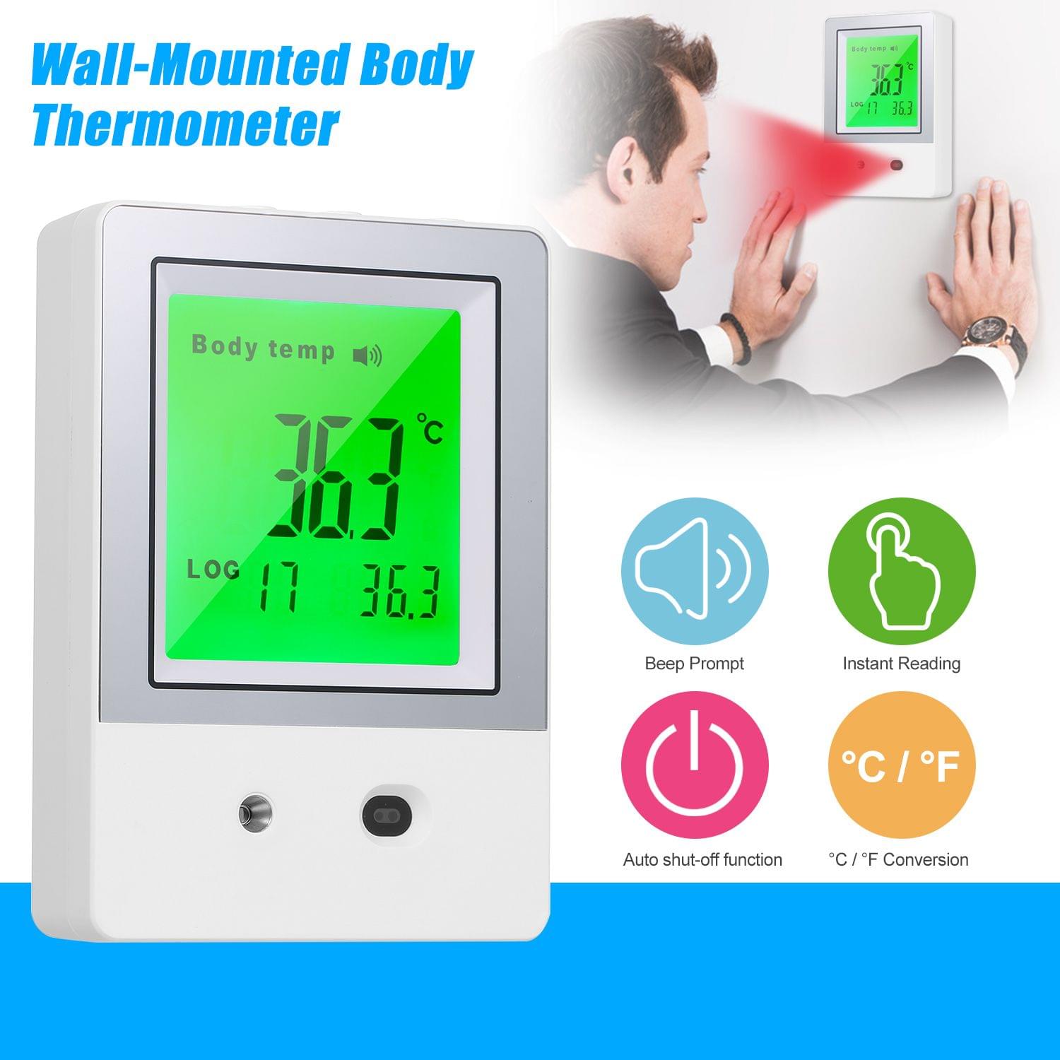 Wall-Mounted Body Thermometer Non-Contact Digital Forehead