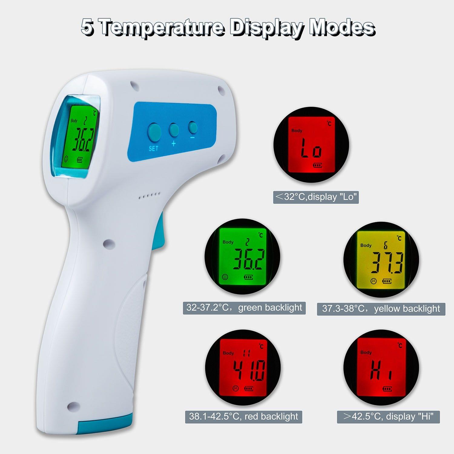 Non-Contact Infrared Forehead Thermometer for Baby, Adult,