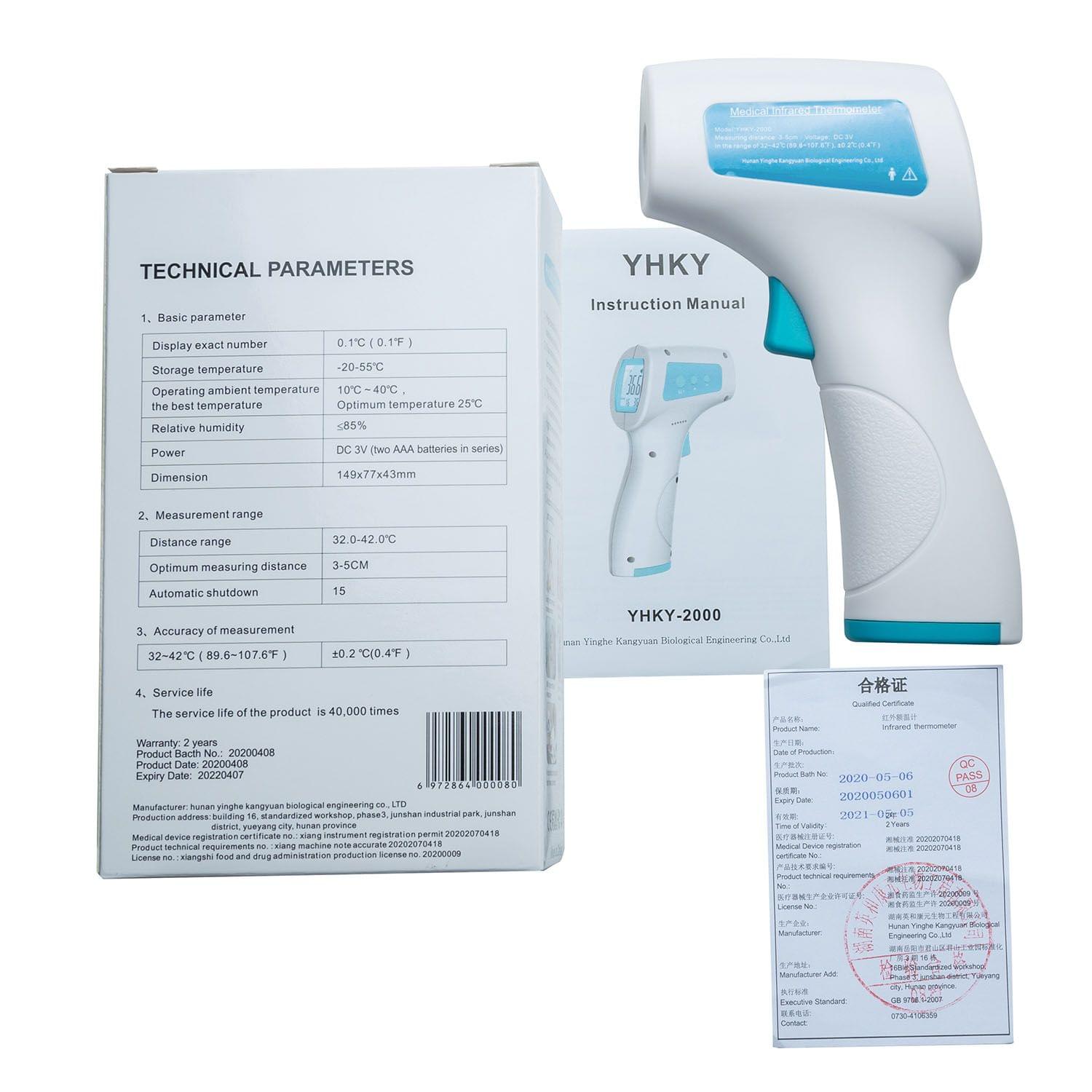 Non-Contact Infrared Forehead Thermometer for Baby, Adult,