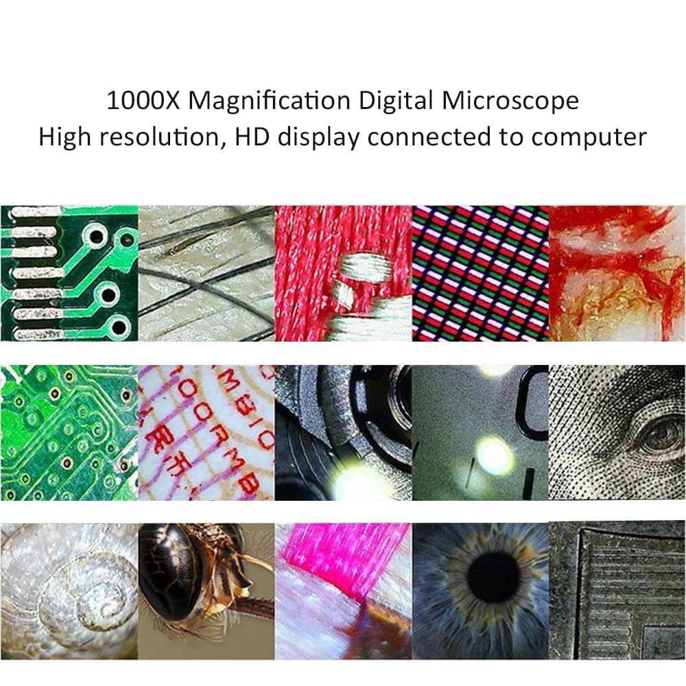 1000x Magnification USB Digital Microscope Built-in 8 LED