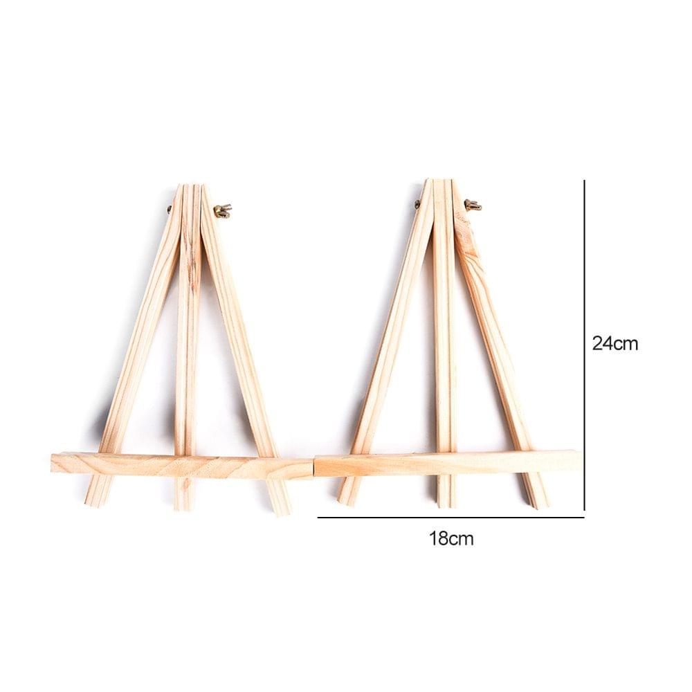 2 PCS Mini Artist Wooden Easel Wood Wedding Table Card