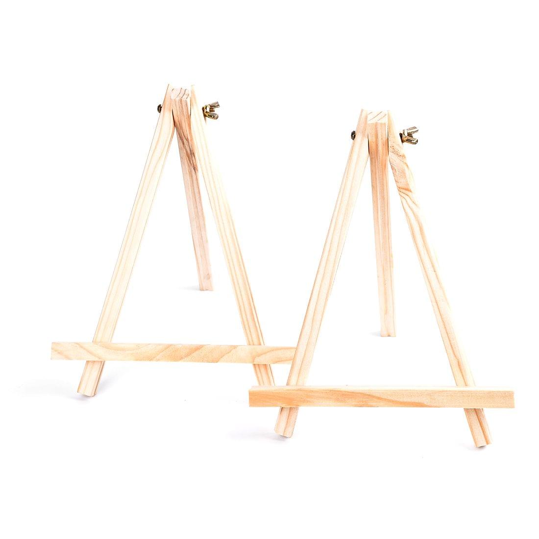 2 PCS Mini Artist Wooden Easel Wood Wedding Table Card
