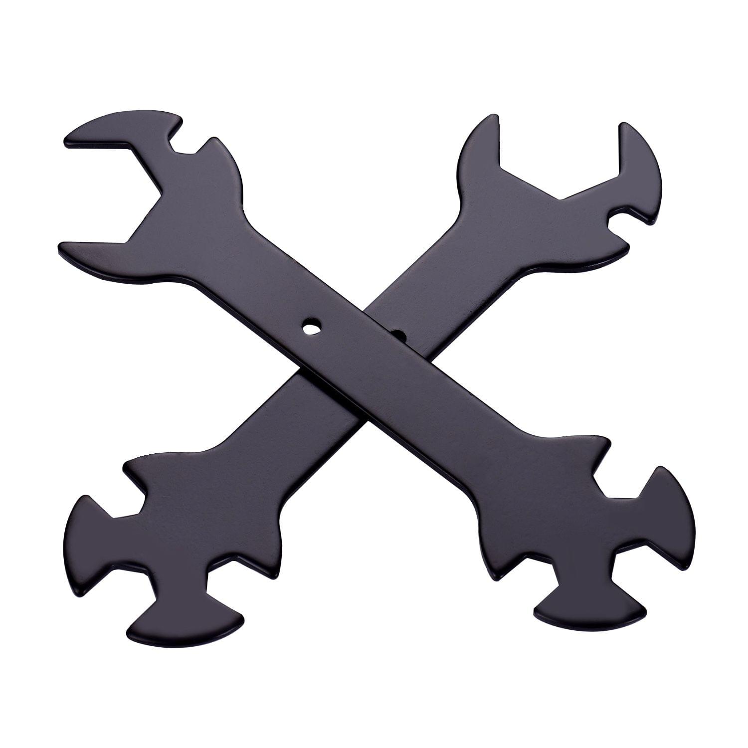 Aibecy 2pcs 5 in 1 Wrench Multifunction Flat Spanner