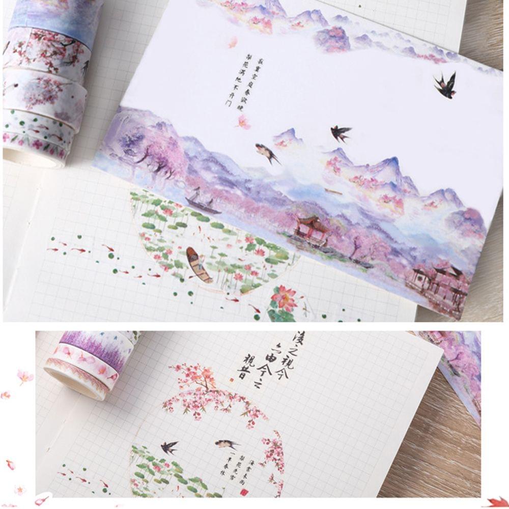 Washi Japanese Paper Tape Scrapbooking Tape Rolls 2 Meters - Word