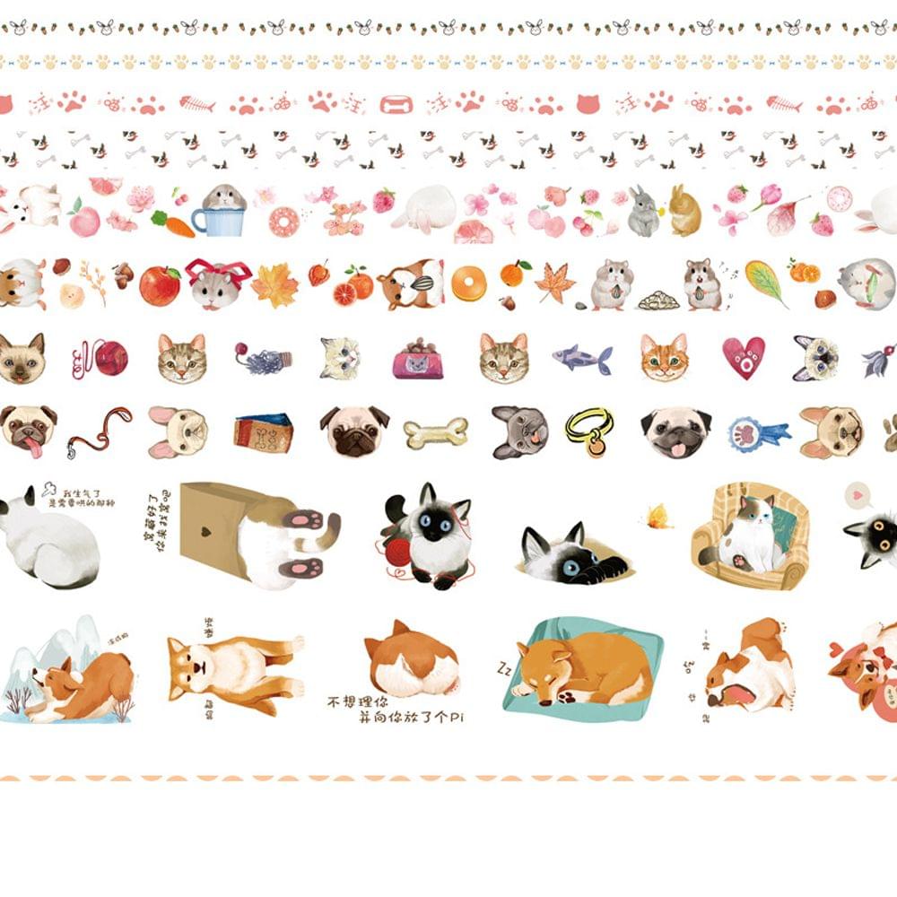 Washi Japanese Paper Tape Scrapbooking Tape Rolls 2 Meters - Pet