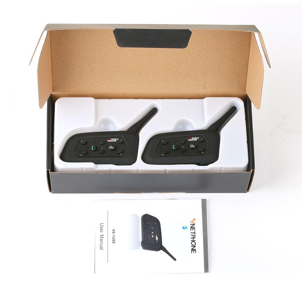 Wireless Motorcycle Radio BT Walkie-talkie V6-1200 - 2