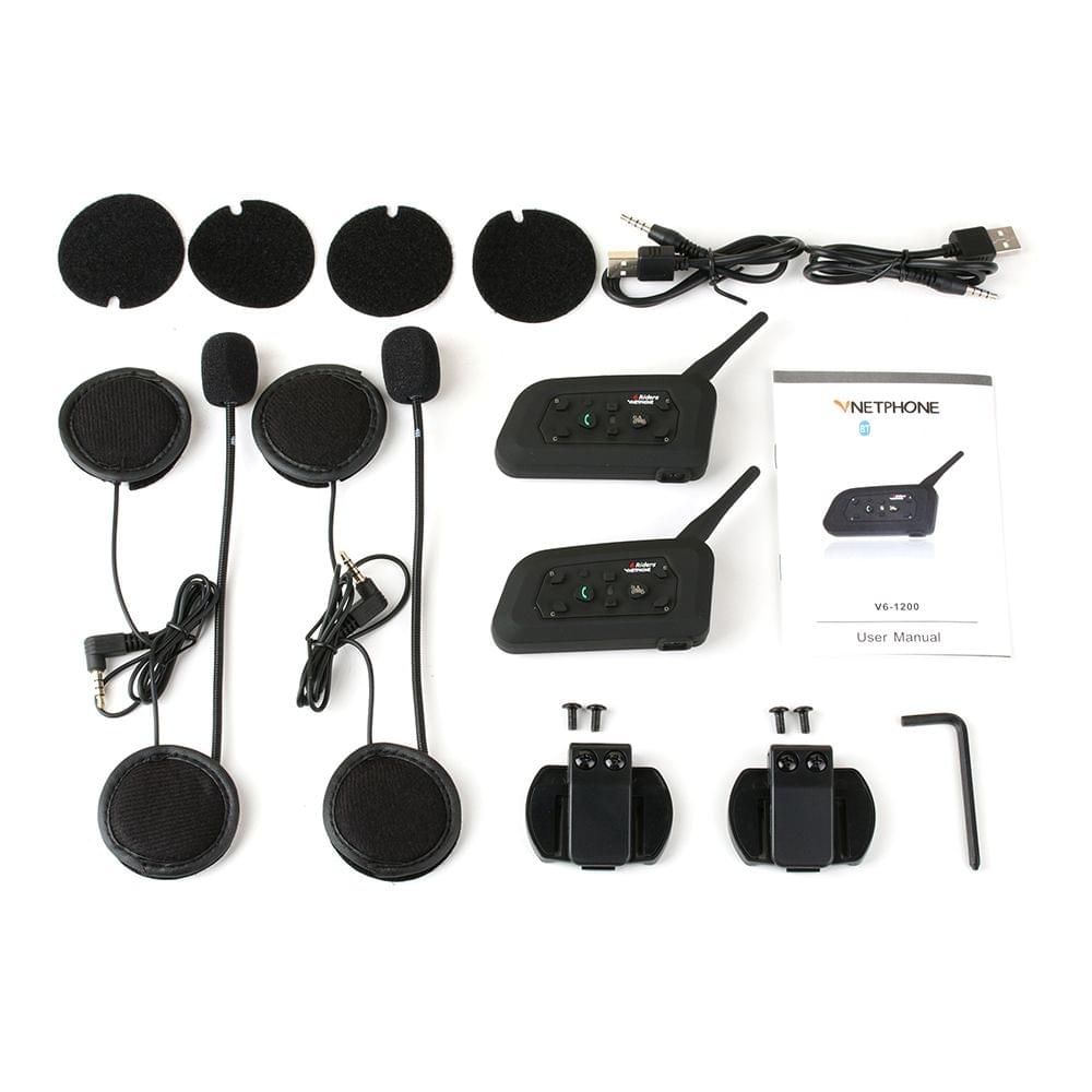 Wireless Motorcycle Radio BT Walkie-talkie V6-1200 - 2