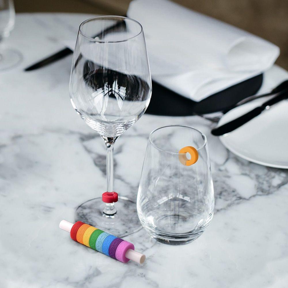 8Pcs/Lot Xiaomi Circle Joy Wine Glass Identification Ring - 8 Pcs