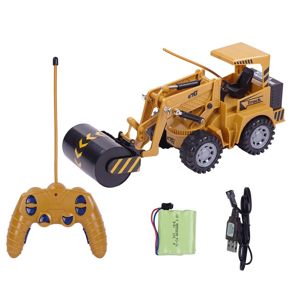 1:24 5CH Remote Control Electric Road Roller Construction
