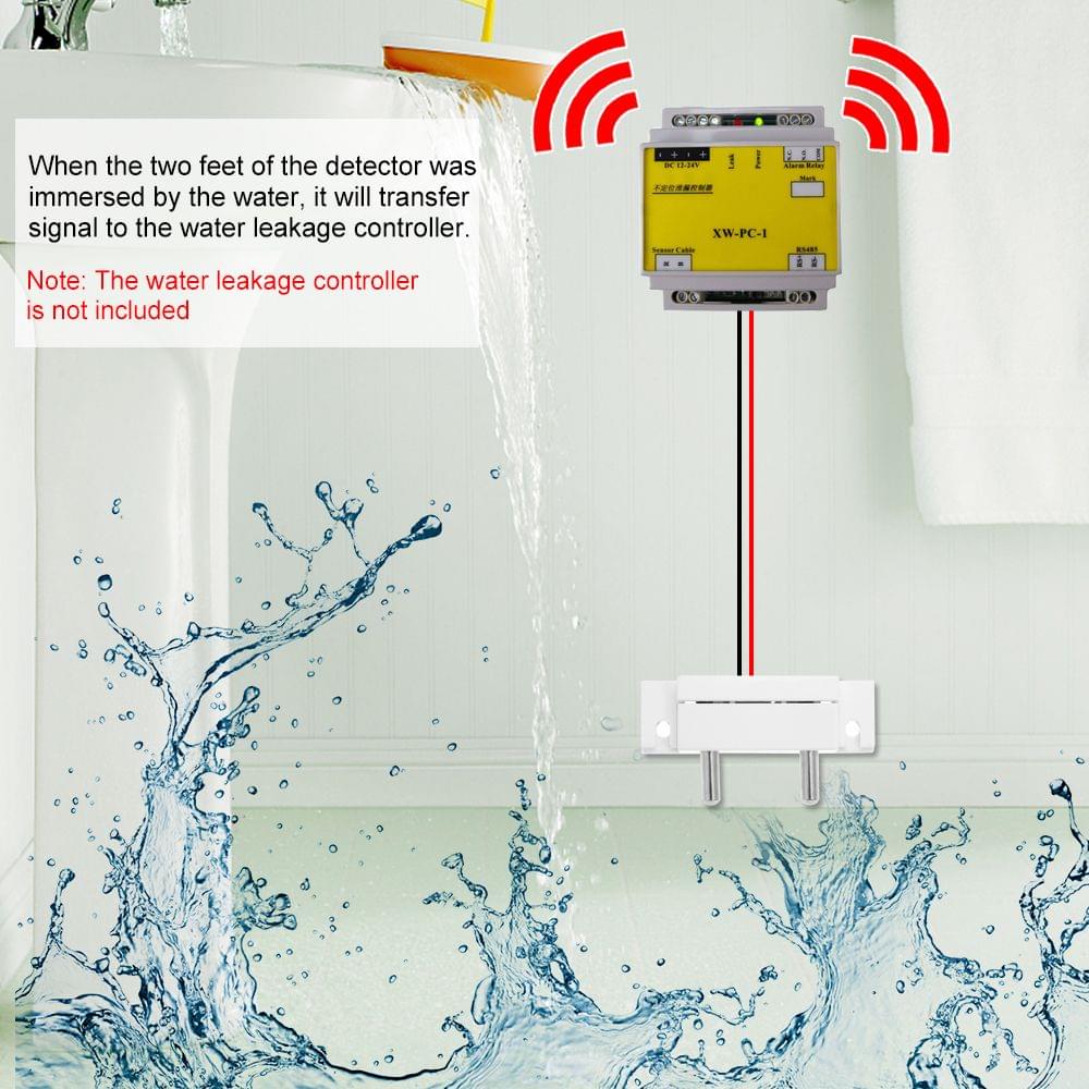 Wired Water Immersion Sensor Water Level Overflow Alarm Leak