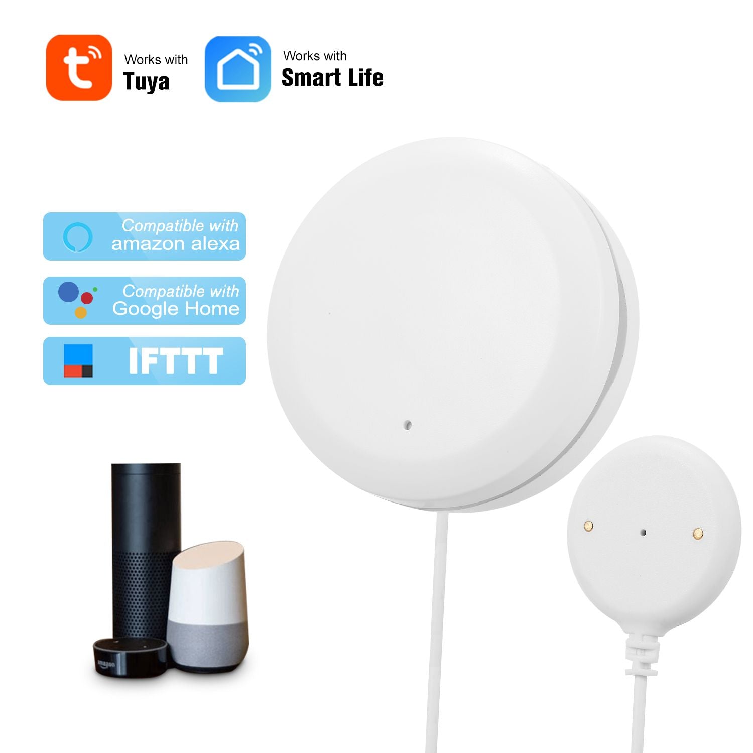 WIFI Water Leak Sensor Water Leakage Intrusion Detector