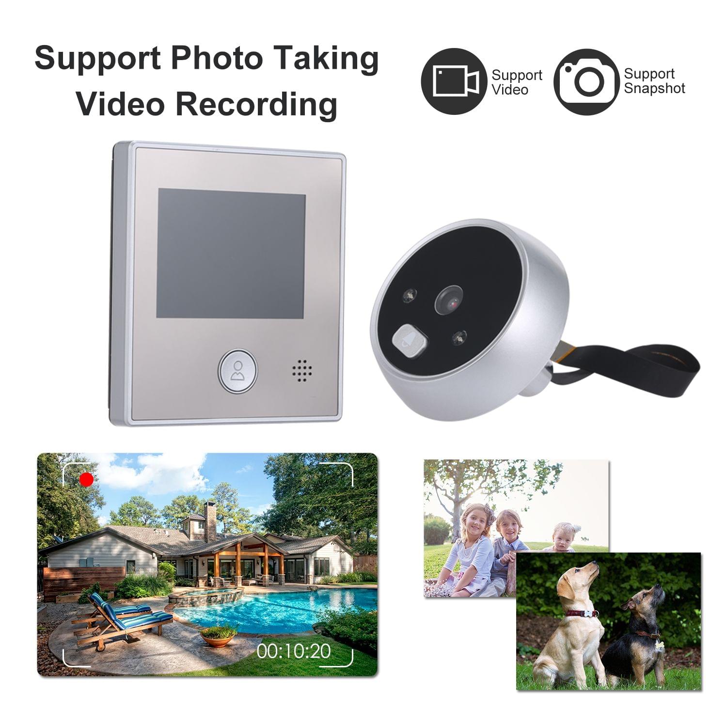 1.3MP Peephole Door Camera 2.8 Inch Color LCD Screen Monitor