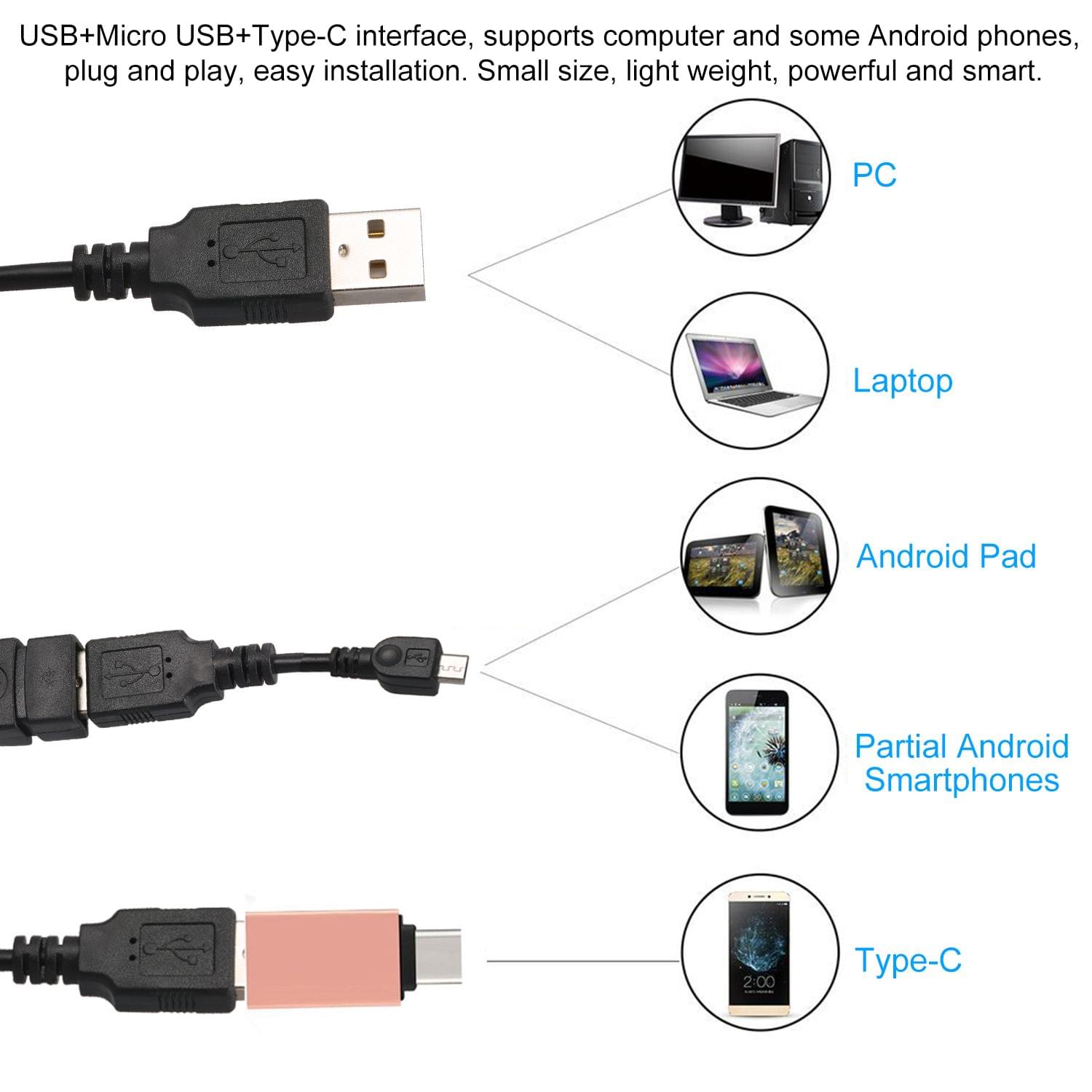 7MM Endoscope Camera 6 LED Lens Mini Camcorders IP67 - 0.5M