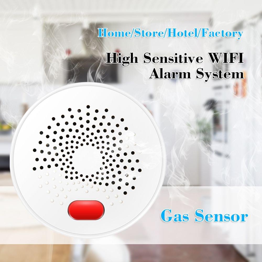 WIFI Gas Detector Household Combustible Gas Leak Detector - EU Plug