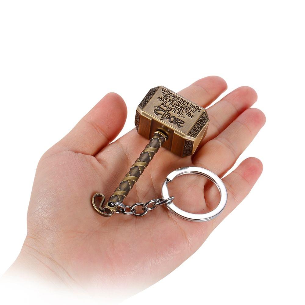Marvel Comics The Avengers Key Ring Thor's Hammer Metal Key