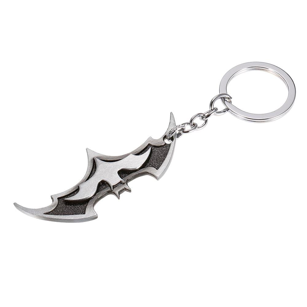 The Batman Key Ring Bat Symbol Metal Key Chain (Black)
