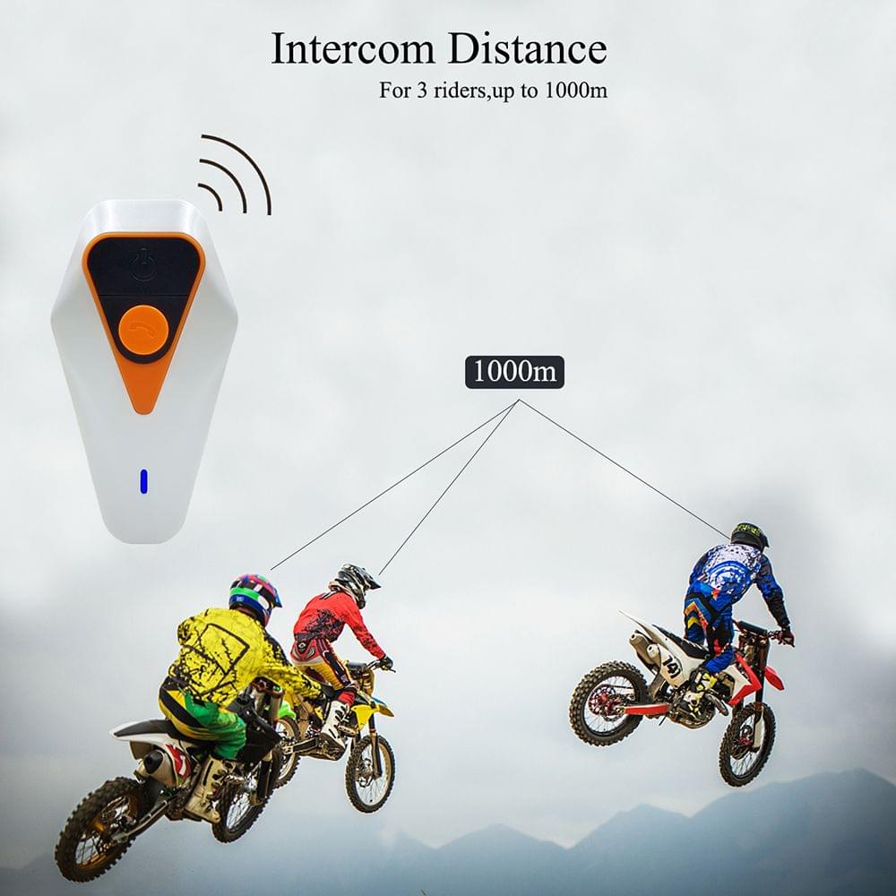 WT002 Motorcycle Helmet Bluetooth Intercom Wireless