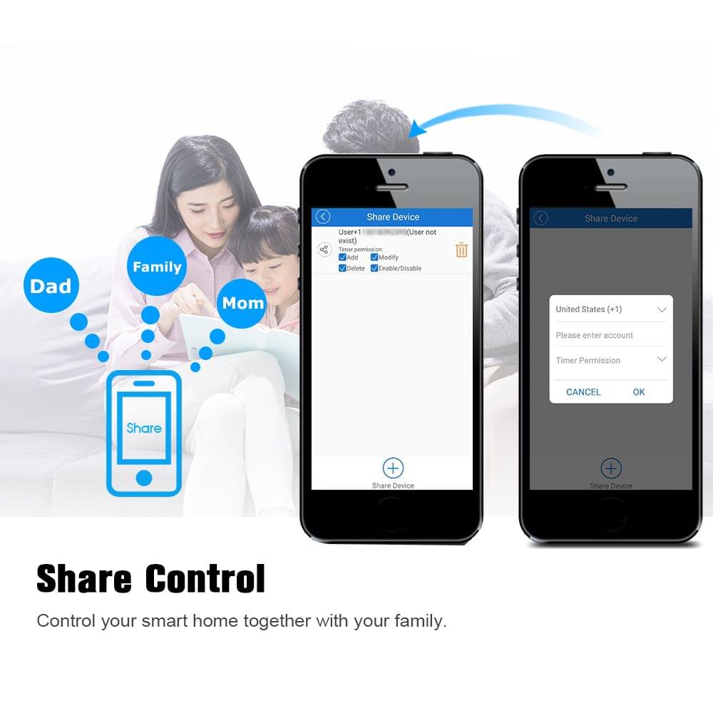 eWeLink Mini Smart WiFi Socket EU Type E Smart Plug Remote - EU-E
