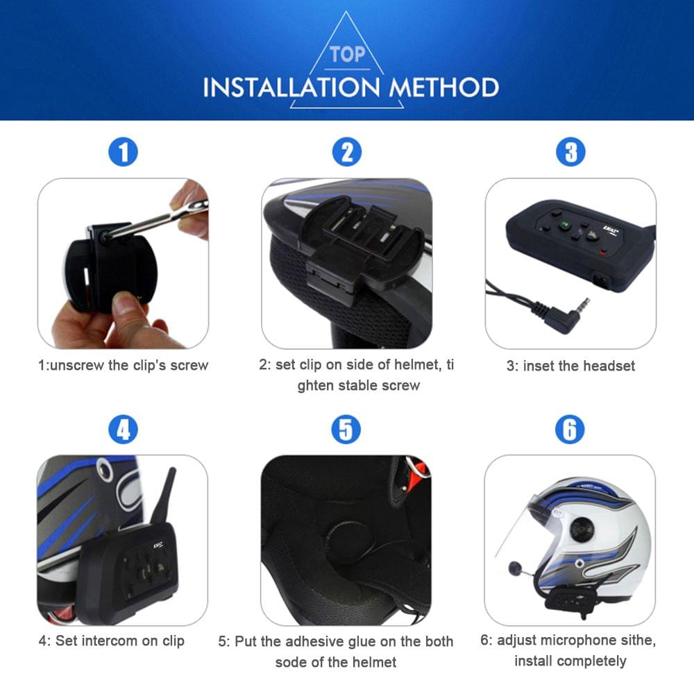 VNETPHONE V4 Motorcycle Helmet Bluetooth Intercom