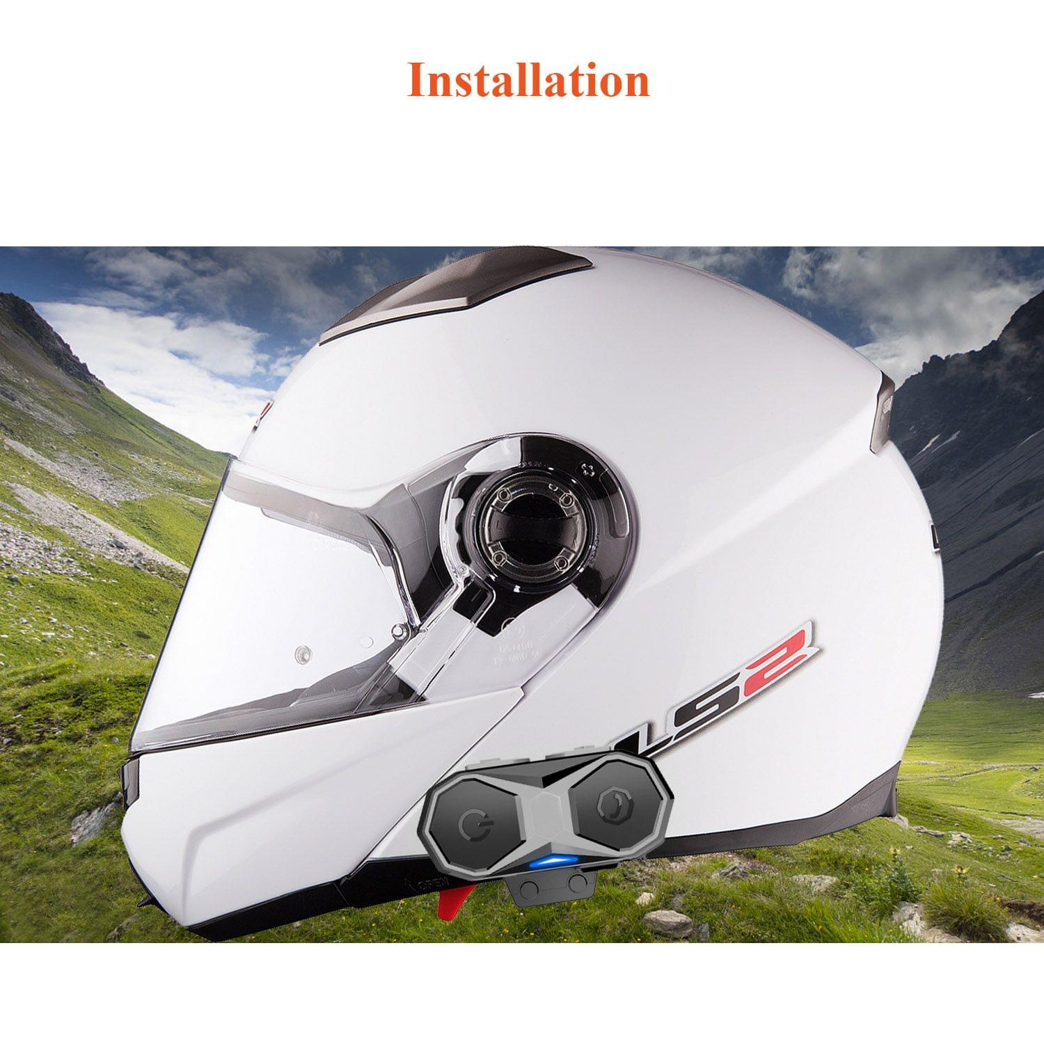 WT005 Motorcycle Bluetooth Intercom Helmet Headset 1000M