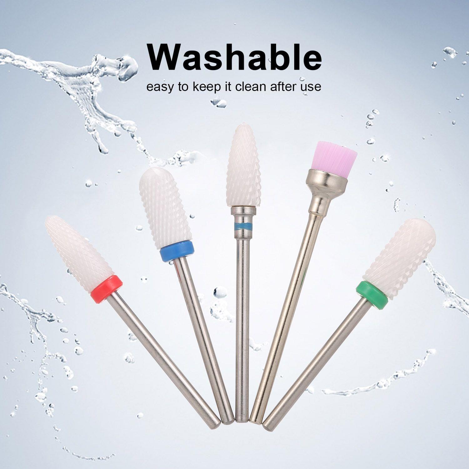 Set of 5pcs Ceramic Nail Drill Bits Set Pedicure & Manicure