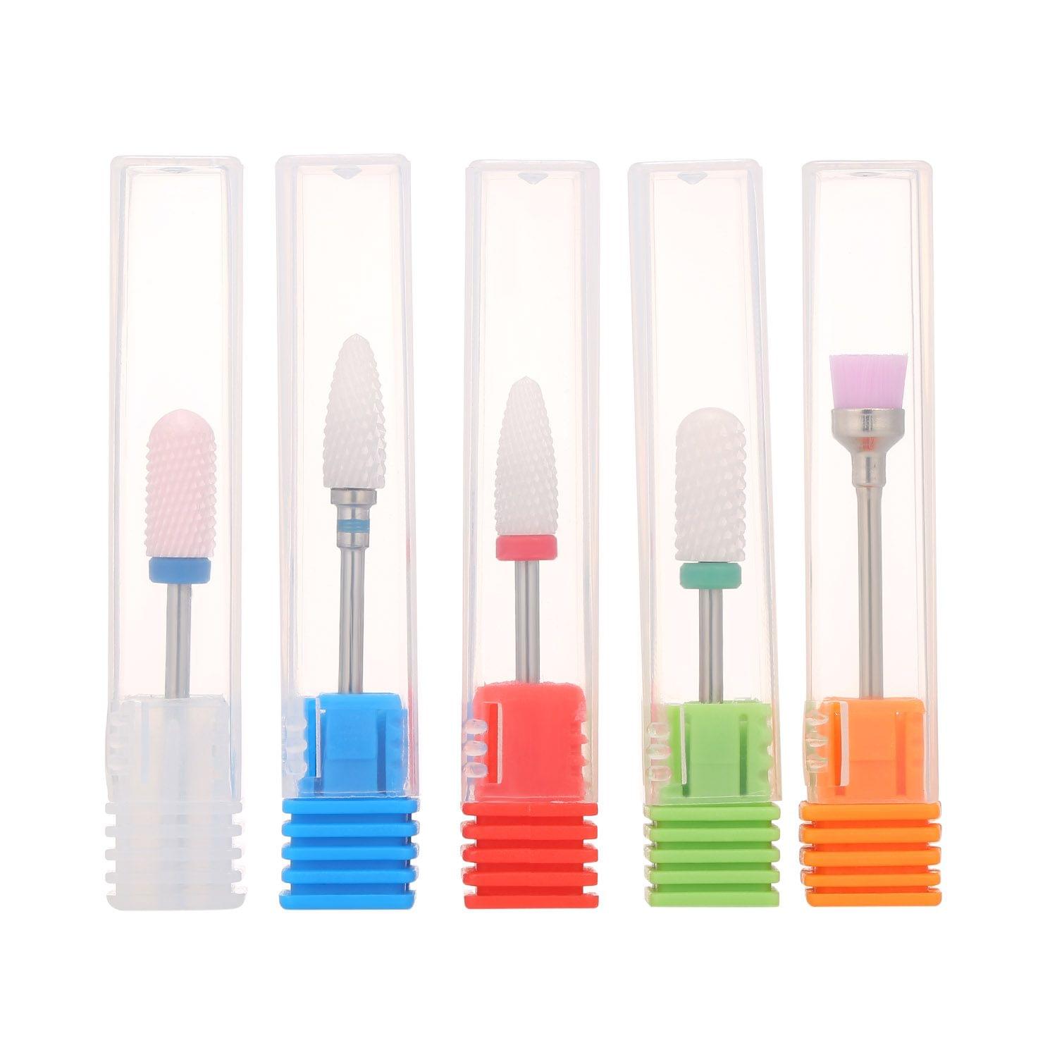 Set of 5pcs Ceramic Nail Drill Bits Set Pedicure & Manicure