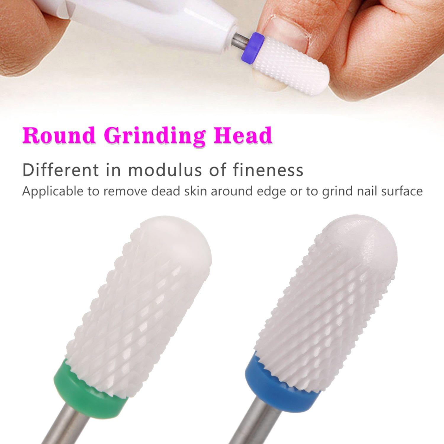 Set of 5pcs Ceramic Nail Drill Bits Set Pedicure & Manicure