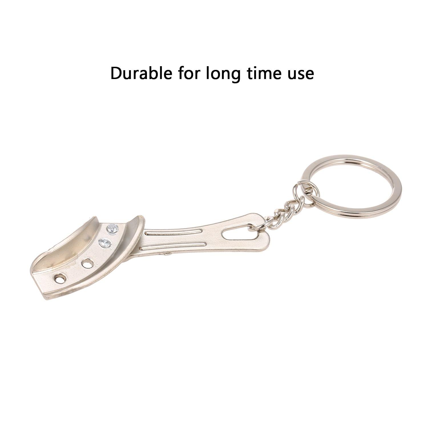 Denture-shaped Key Chain Dental Theme Stainless Steel Key - Denture-shaped