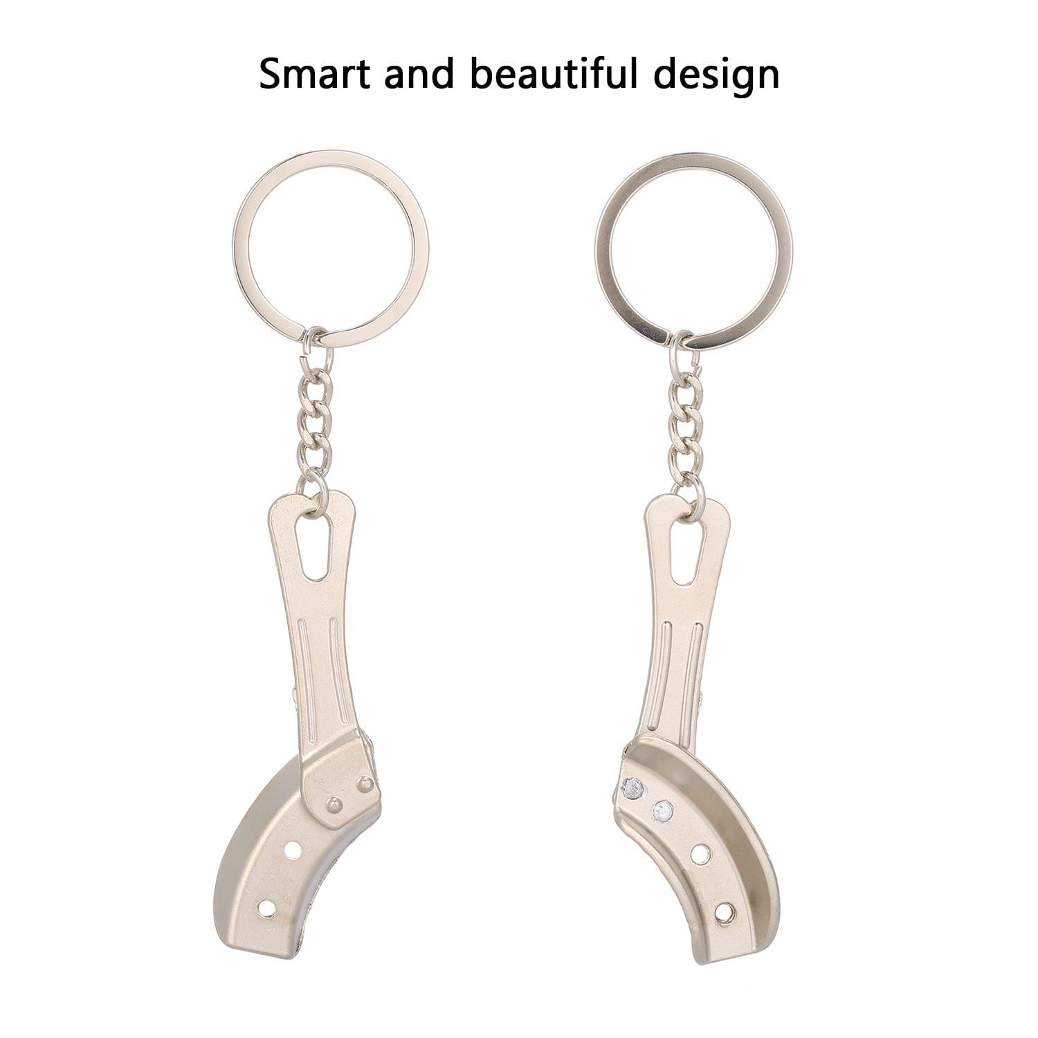 Odontoscope-shaped Key Chain Dental Theme Stainless Steel - Odontoscope-shaped