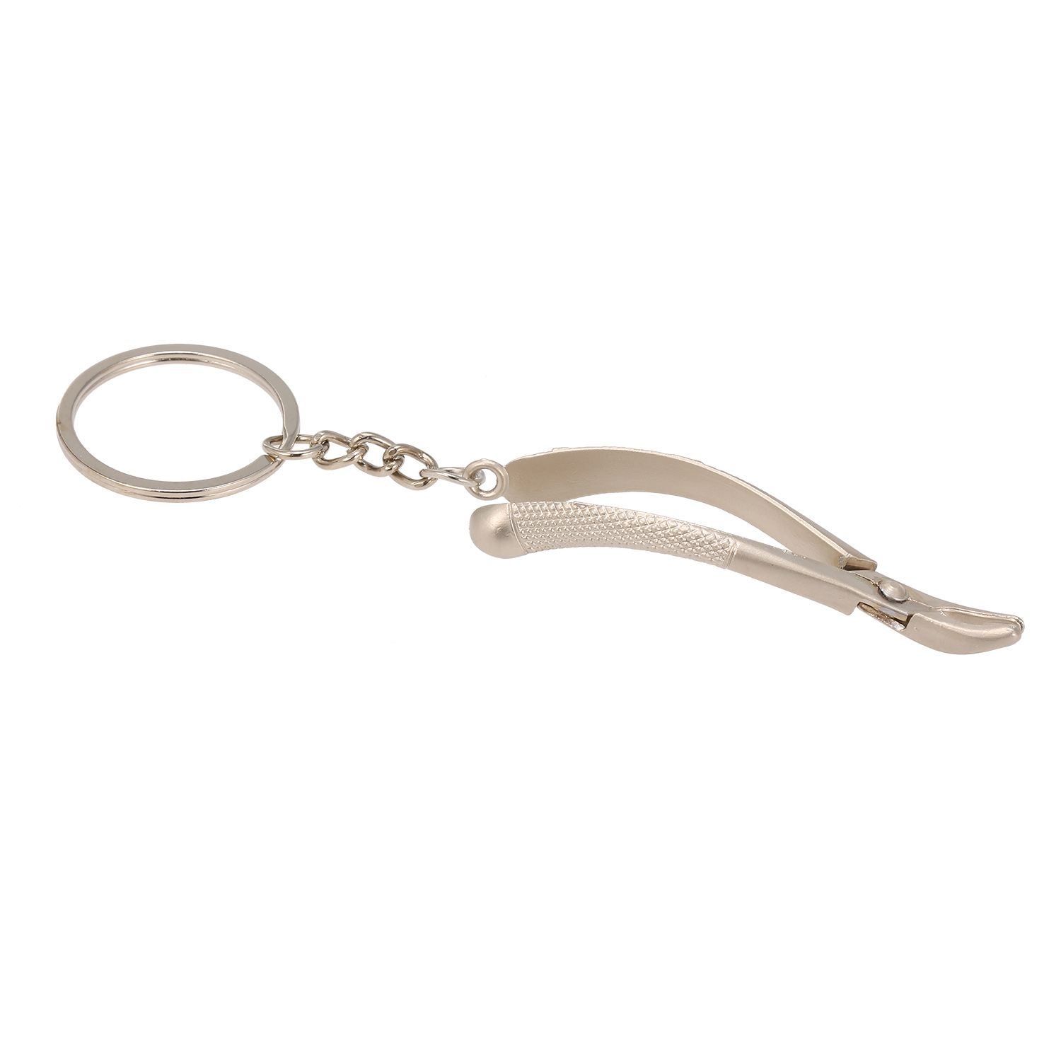 Dental Forcep-shaped Key Chain Dental Theme Stainless Steel - Dental Forcep-shaped