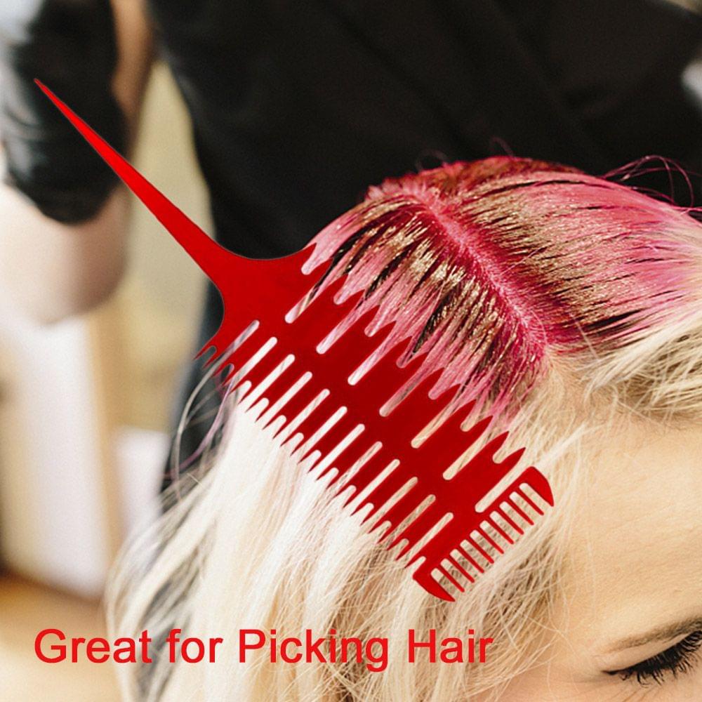 6pcs Hair Styling Coloring Dyeing Tint Combs Sectioning