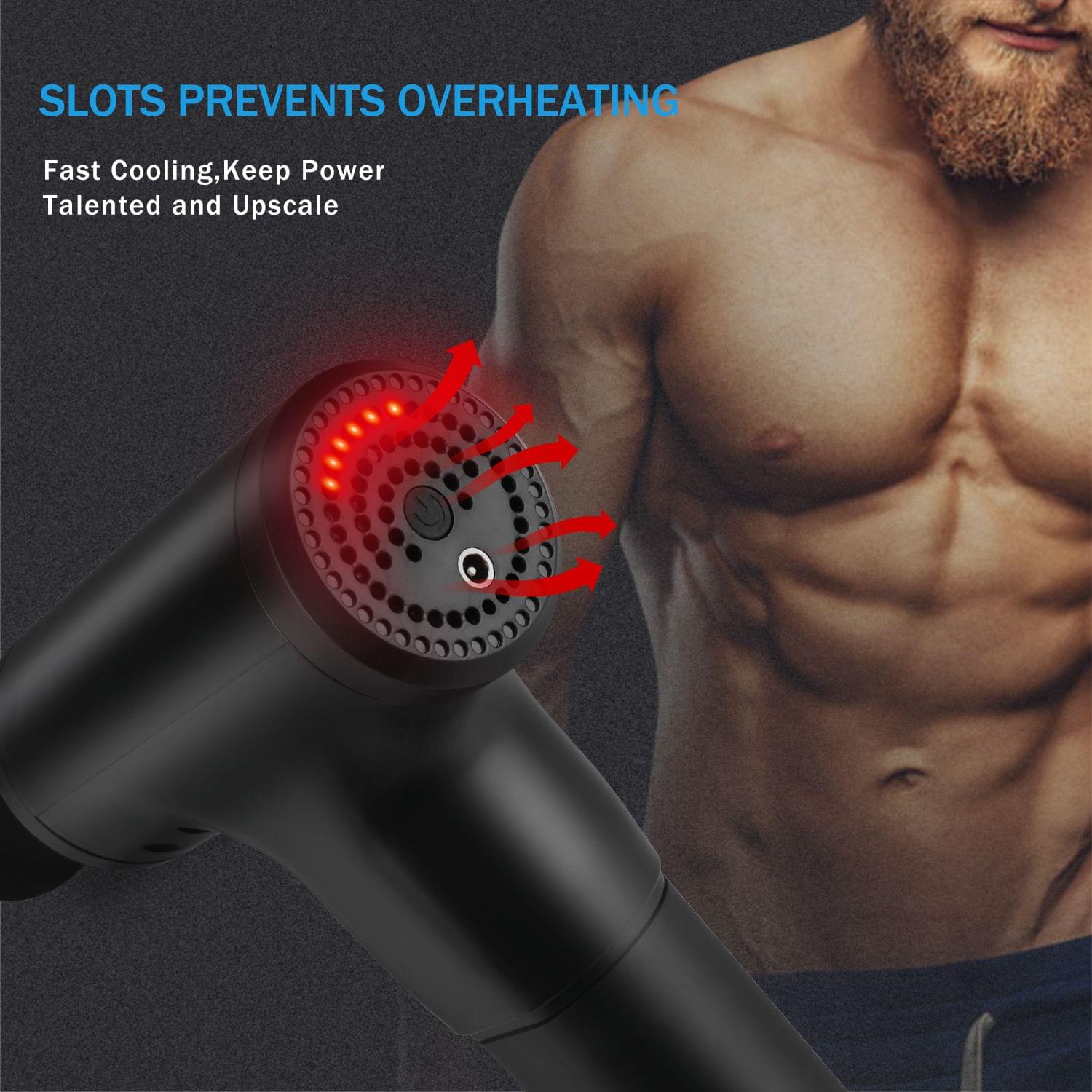 HF-280 Fascial Gun 6-Level Variable Frequency Vibration - EU Plug