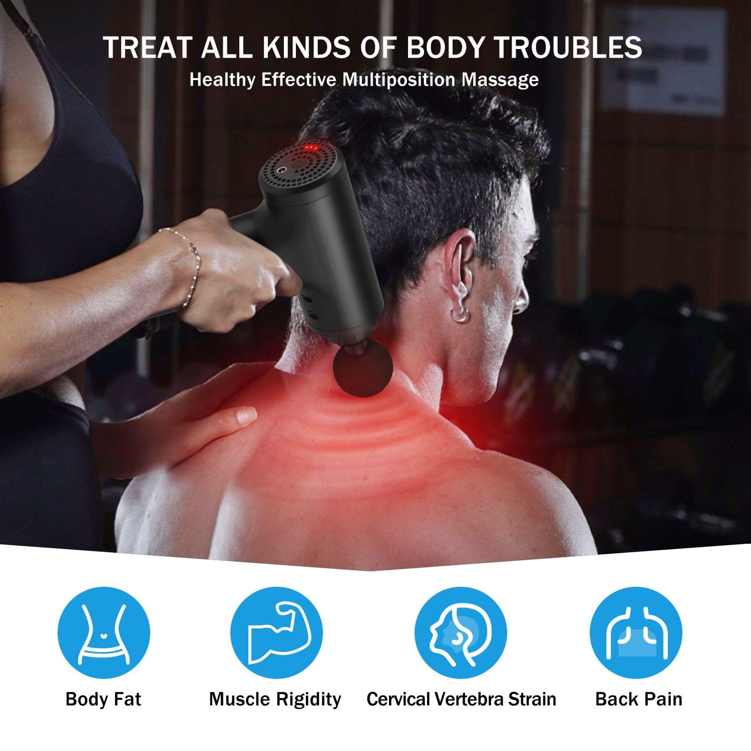 HF-280 Fascial Gun 6-Level Variable Frequency Vibration - EU Plug