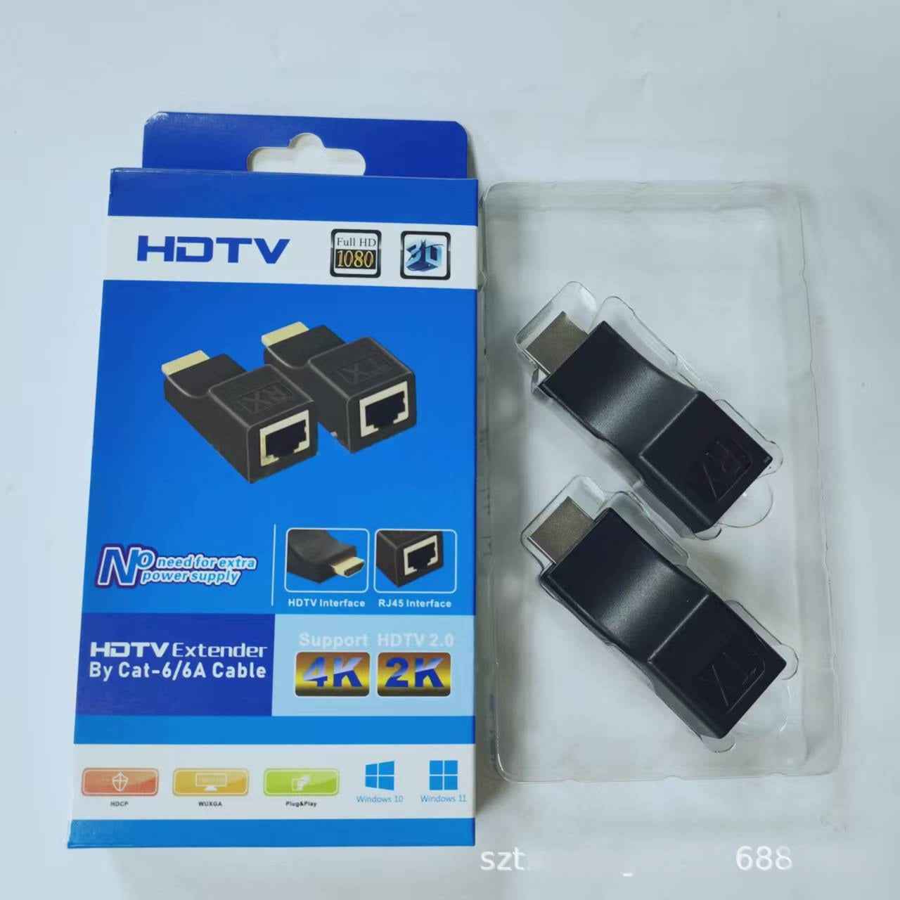 HDMI Single Network Extender 30m/60m Single Network Cable to HDMI High-Definition Network HDTV Amplifier Transmitter