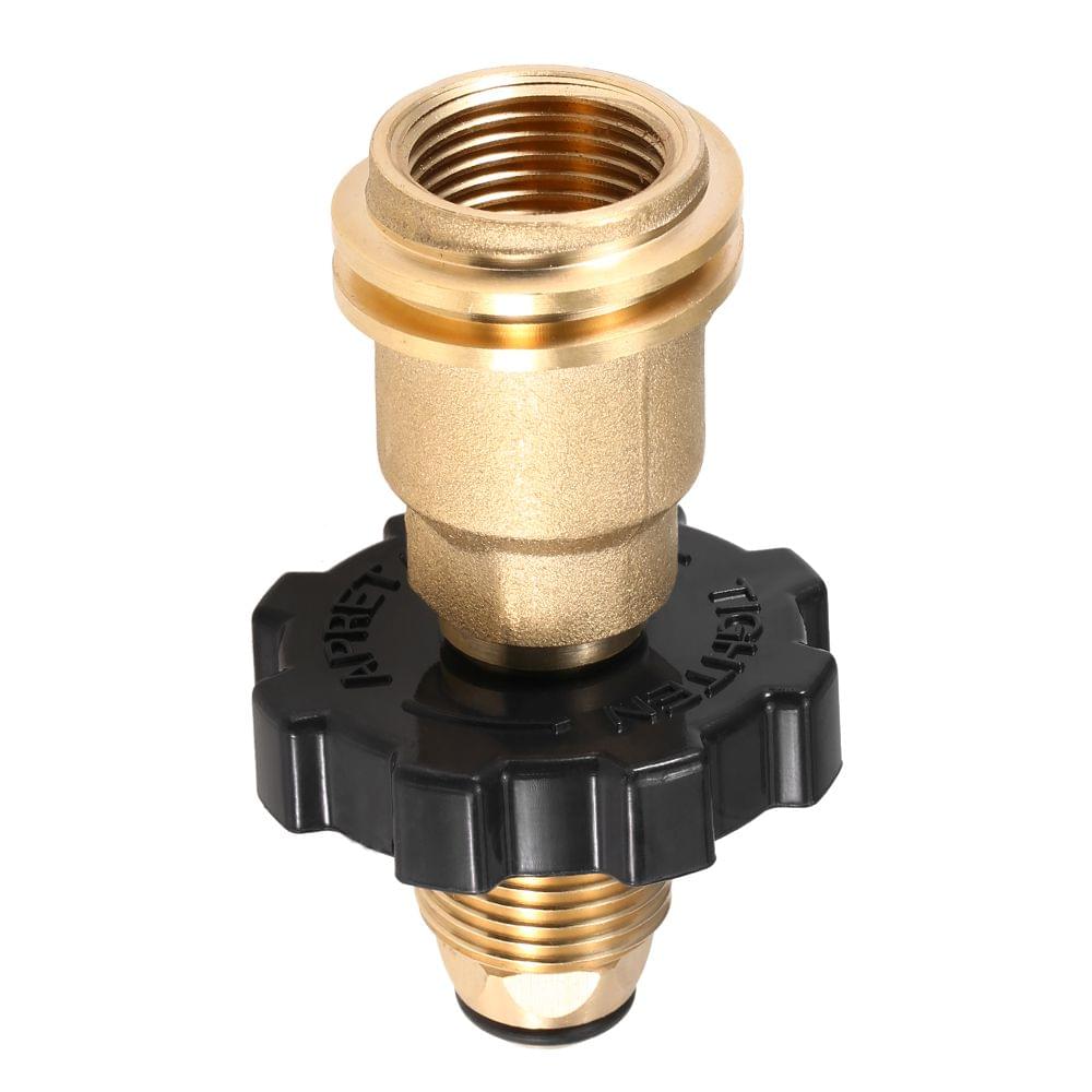 Lixada Propane Tank Adapter Solid Brass Regulator Valve - No gauge