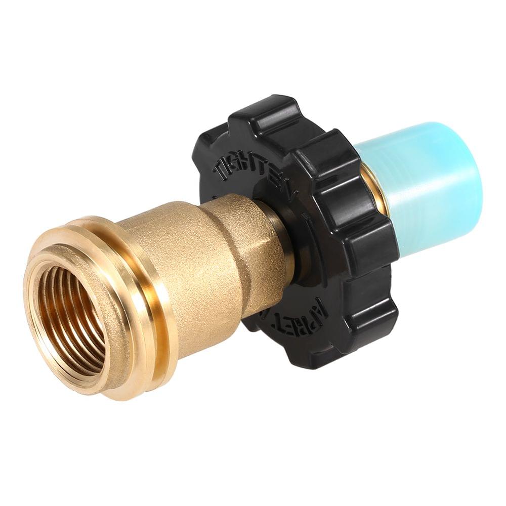 Lixada Propane Tank Adapter Solid Brass Regulator Valve - No gauge