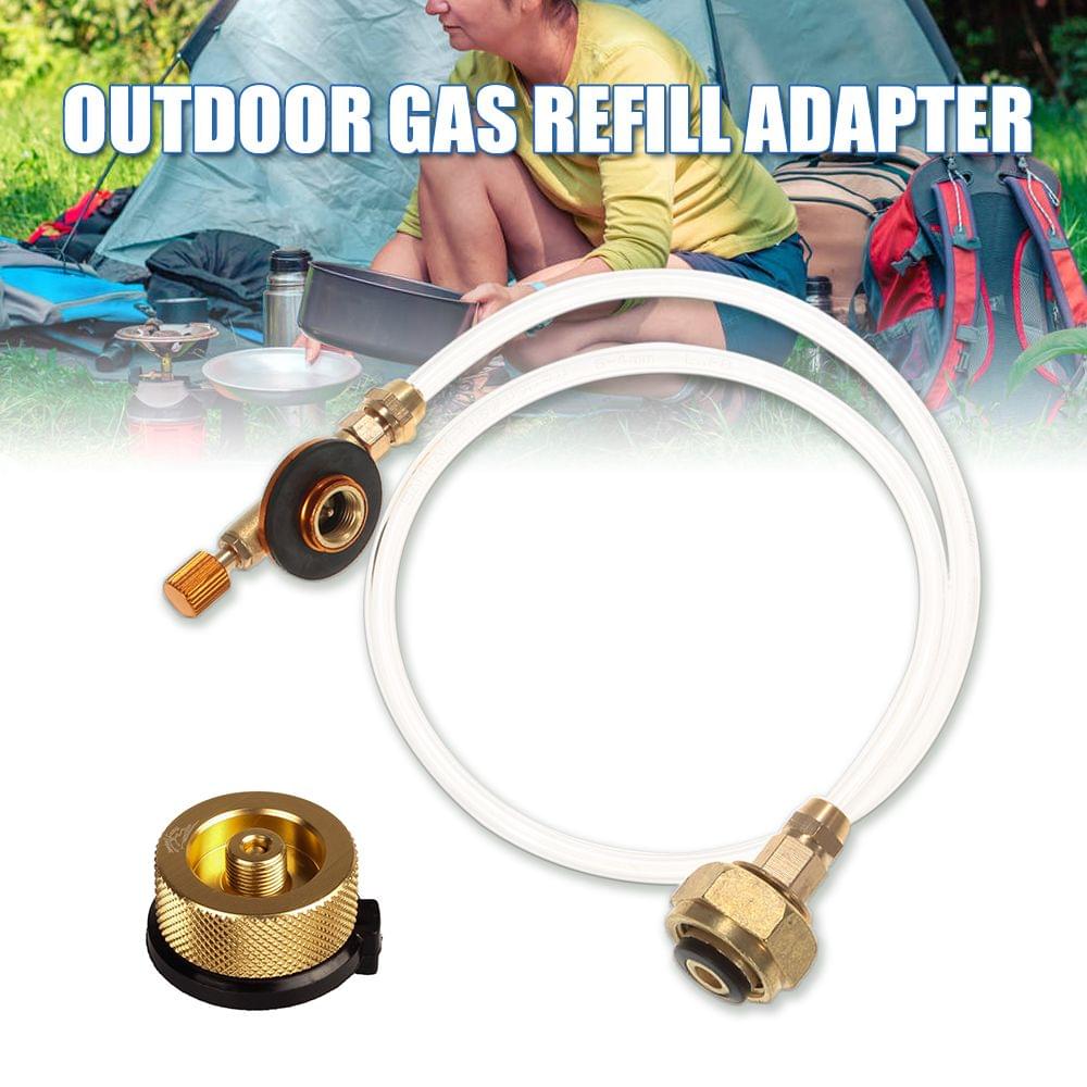 Outdoor Camping Stove Propane Refill Adapter LPG Flat - 2