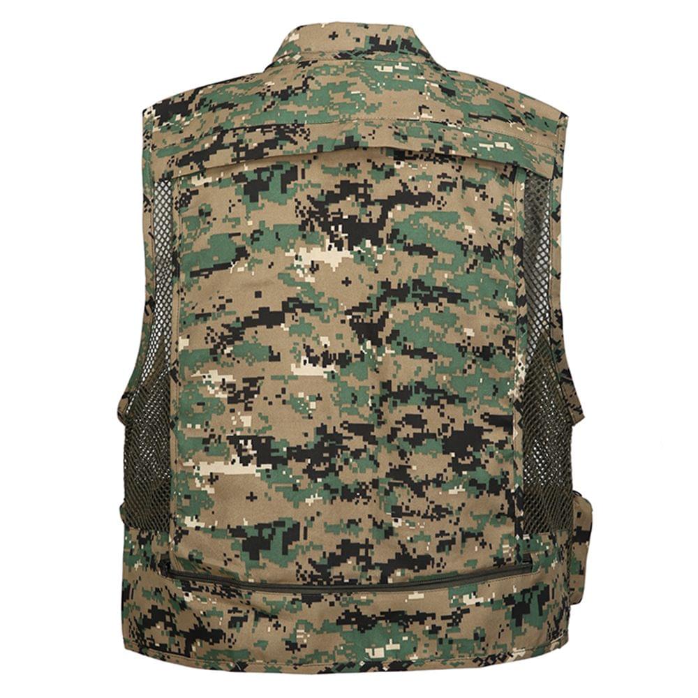 Fishing Photography Vest Summer Multi Pockets Mesh Jackets - XXXL
