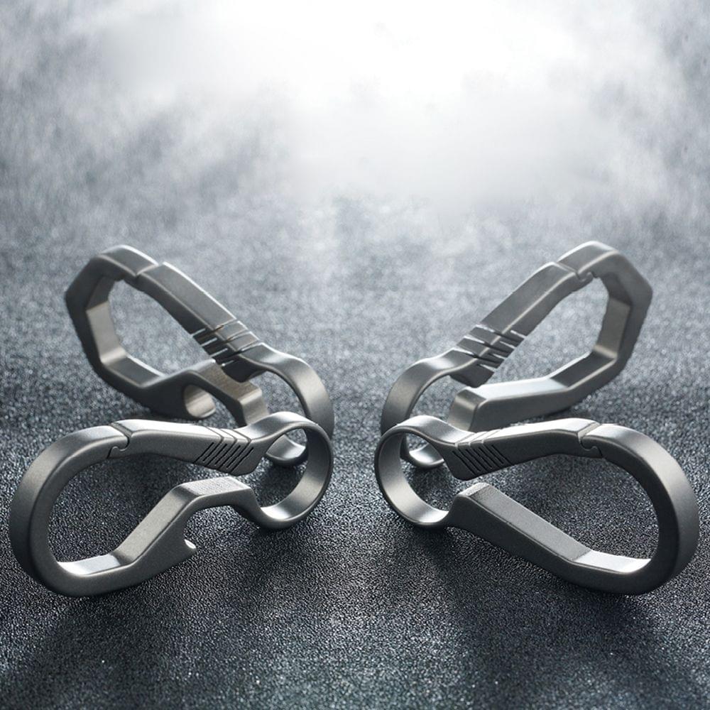Outdoor Lightweight Titanium Key Chain Quick-release Key - A Plus