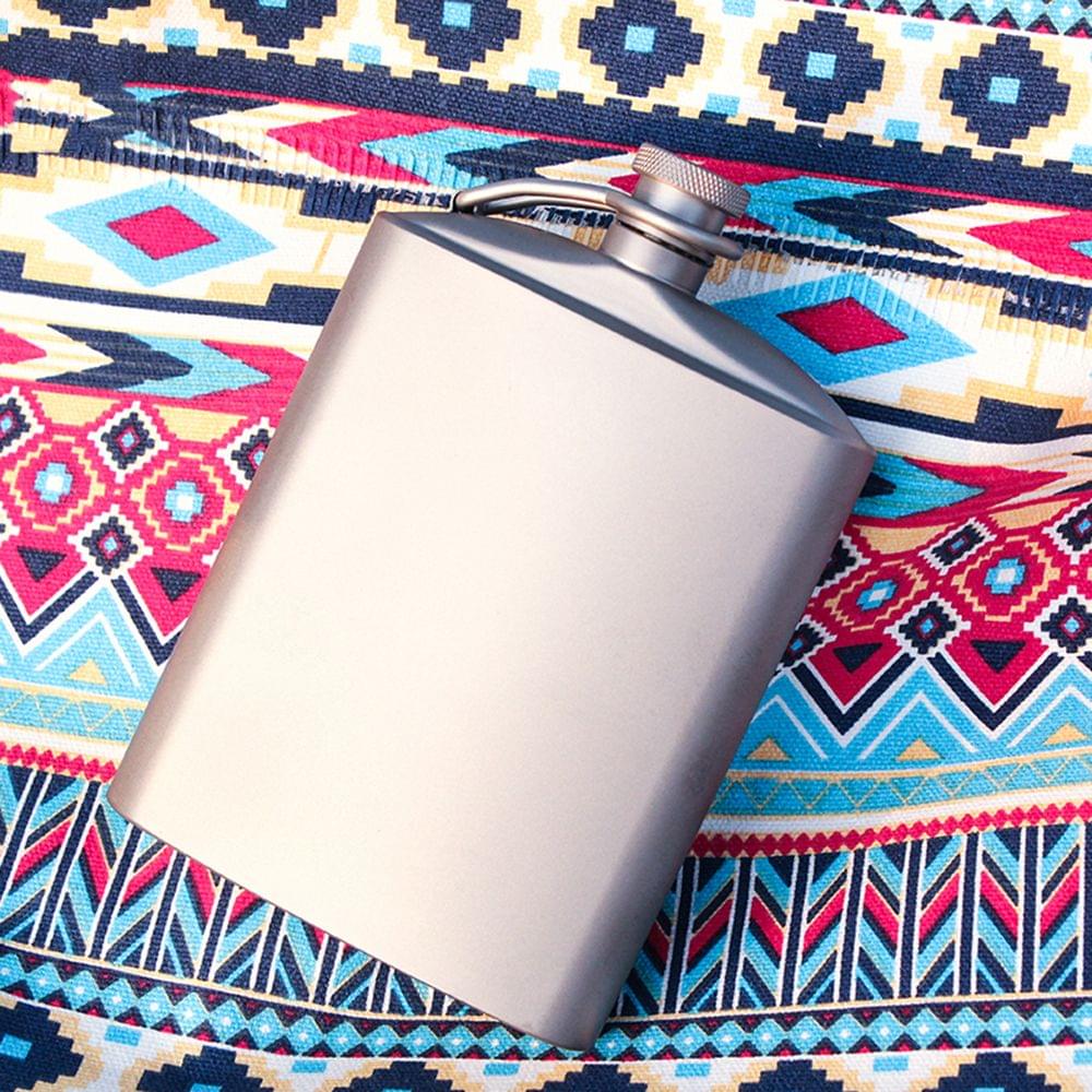 9oz Titanium Hip Flask Portable Pocket Flagon Outdoor
