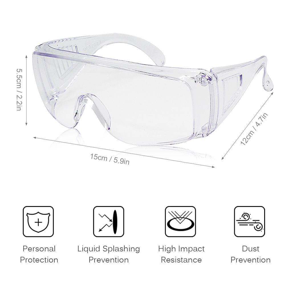 Safety Glasses Adults Personal Protective Eyewear with Clear
