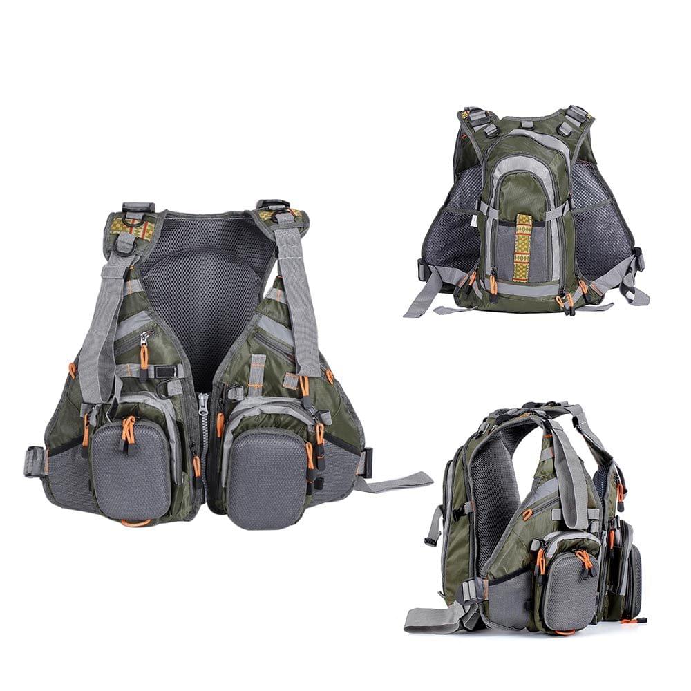 Lixada 3 In 1 Mesh Fly Fishing Vest and Backpack Breathable