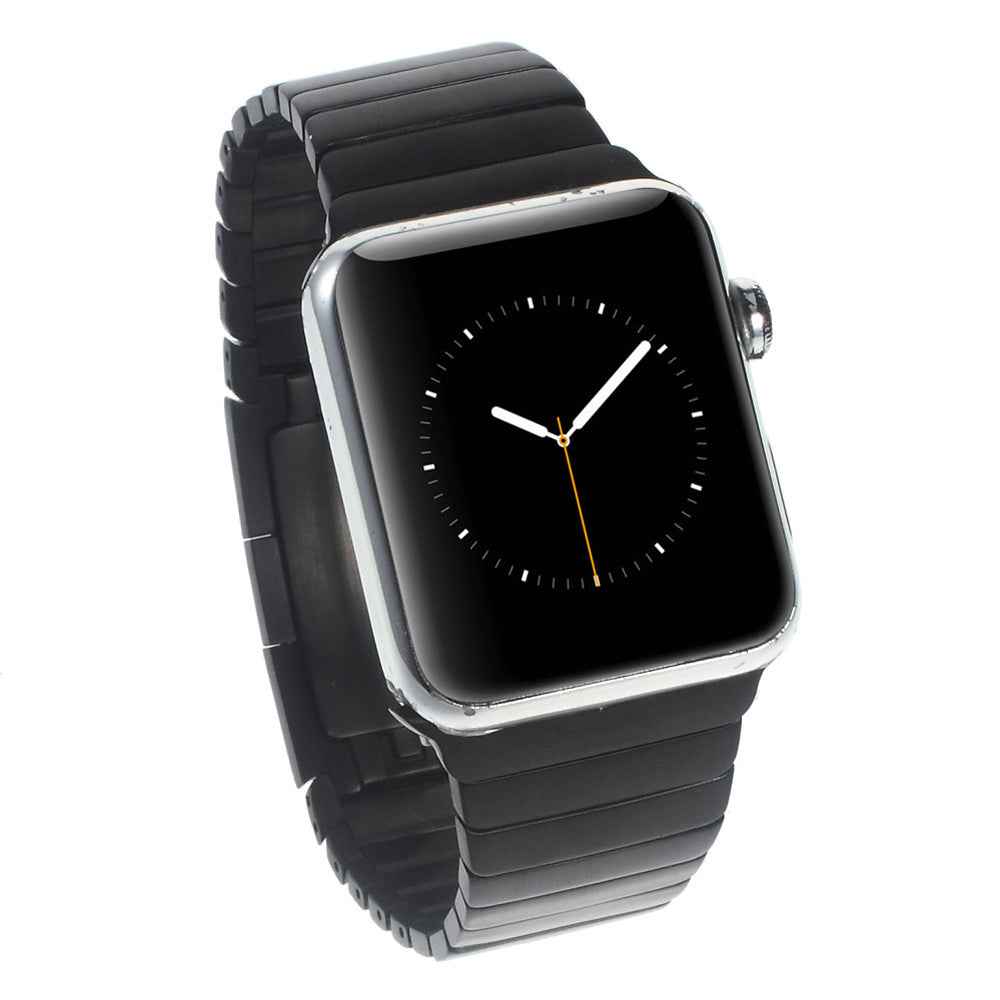 Stainless Steel Watchband for Apple Watch Series 8 45mm / Ultra 49mm / 7 45mm / Series / 6 SE / SE (2022) / 5 / 4 44mm / Series 3 / 2 / 1 42mm (Undetachable) - Black