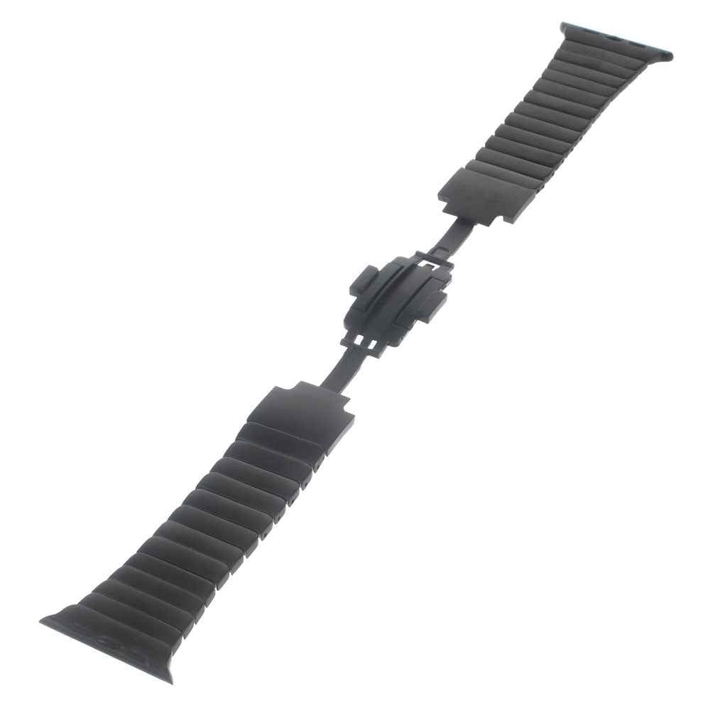 Stainless Steel Watchband for Apple Watch Series 8 45mm / Ultra 49mm / 7 45mm / Series / 6 SE / SE (2022) / 5 / 4 44mm / Series 3 / 2 / 1 42mm (Undetachable) - Black
