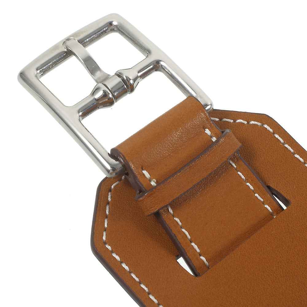 For Apple Watch Series 8 45mm / Ultra 49mm / 7 45mm / Series / 6 SE / SE (2022) / 5 / 4 44mm / Series 3 / 2 / 1 42mm Genuine Leather Watchband Strap - Brown
