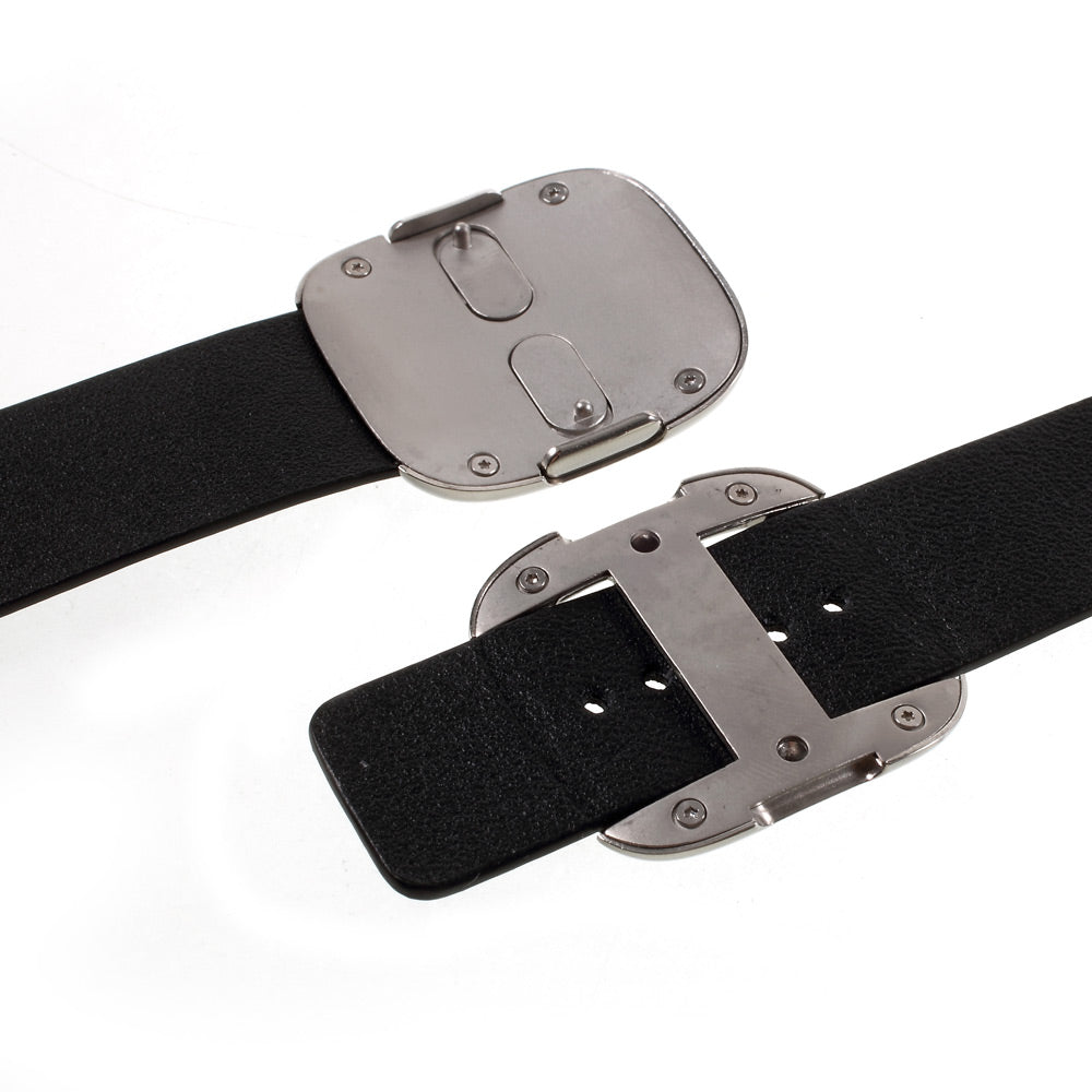 Genuine Leather Modern Style Watch Band for Apple Watch Series 8 7 41mm / Series 6 SE / SE(2022) 5 4 40mm / Series 3 2 1 38mm - Black - UNIQBUY