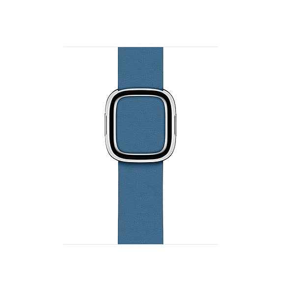 Modern Style Genuine Leather Watchband with Magnetic Buckle for Apple Watch Series 8 45mm / Ultra 49mm / 7 45mm / Series 6 SE / SE (2022) / 5 4 44mm / Series 3 2 1 42mm - Dark Blue