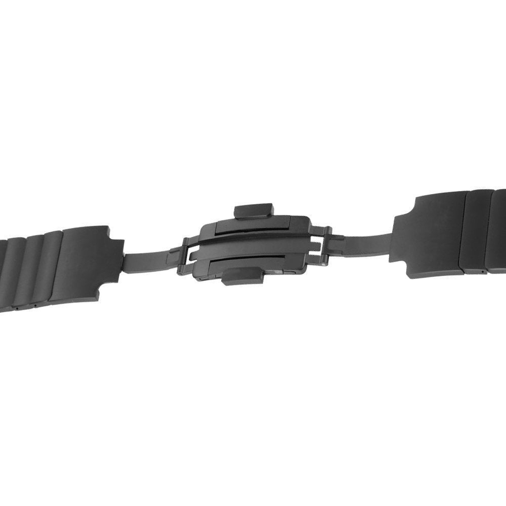 1:1 Scale Stainless Steel Link Bracelet for Apple Watch Series 8 7 41mm / Series 6 SE / SE(2022) 5 4 40mm / Series 3 2 1 38mm - Black - UNIQBUY