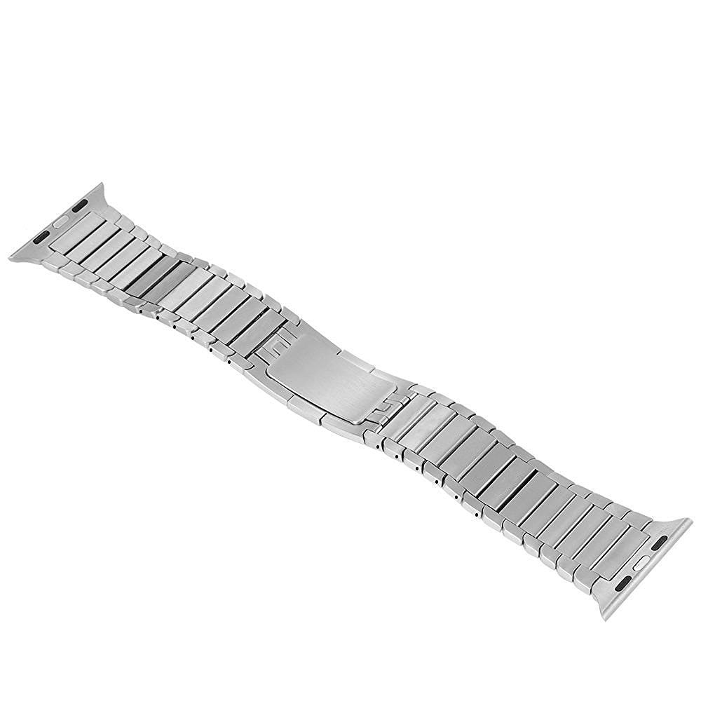 1:1 Scale Stainless Steel Watchband Strap for Apple Watch Series 8 7 41mm / Series 6 SE / SE(2022) 5 4 40mm / Series 3 2 1 38mm - Silver Color - UNIQBUY